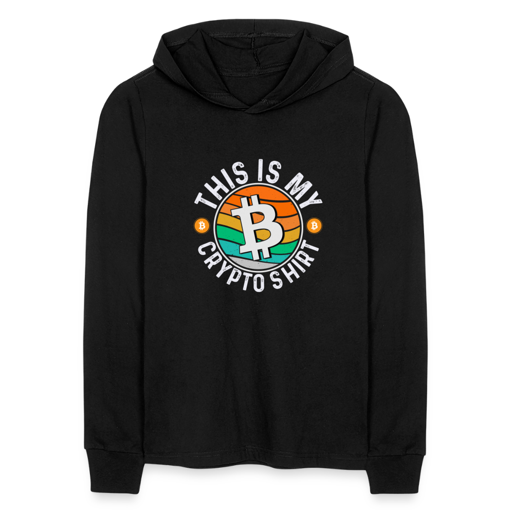 This is My Crypto Long Sleeve Hoodie Shirt - black