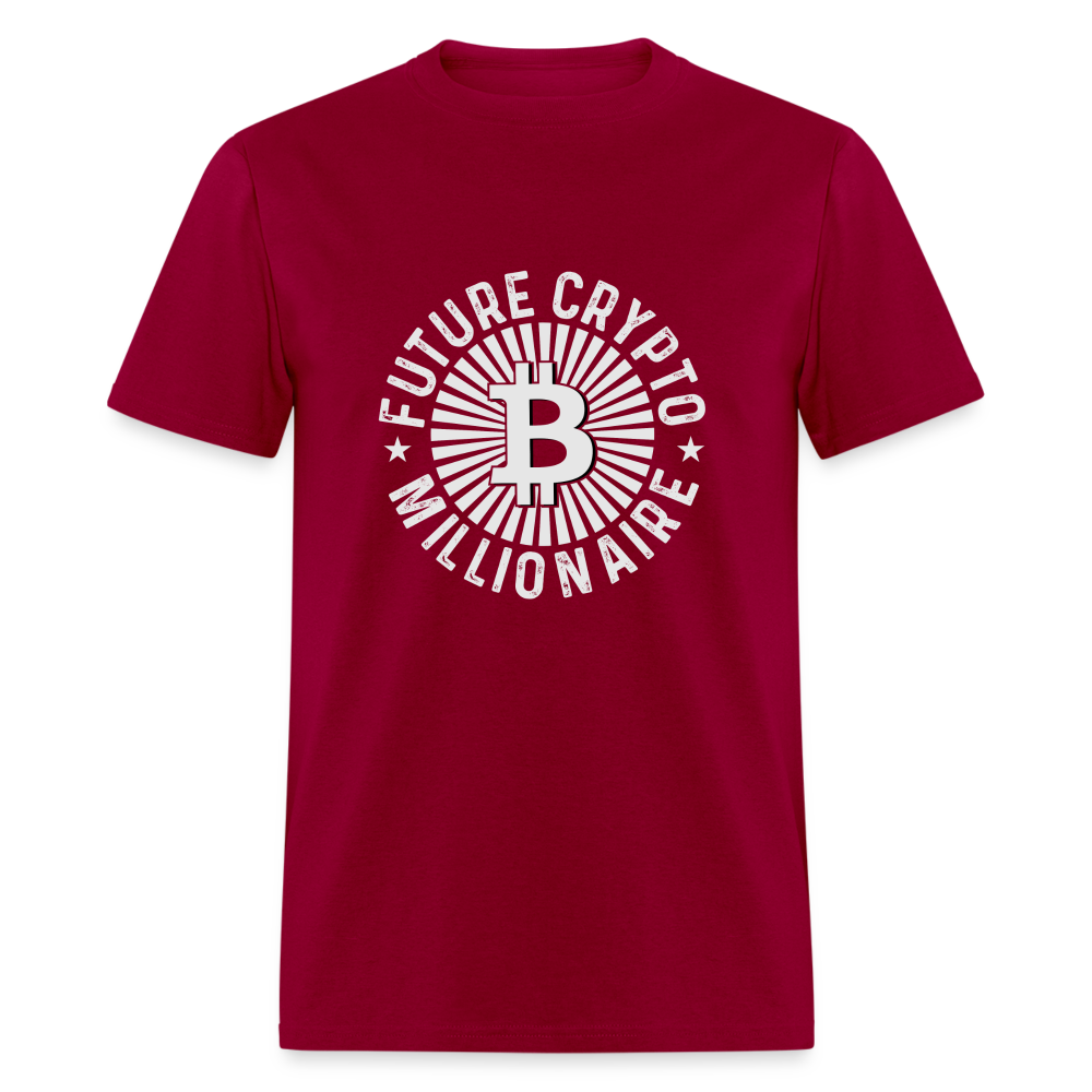 Future Crypto Millionaire T-Shirt - dark red