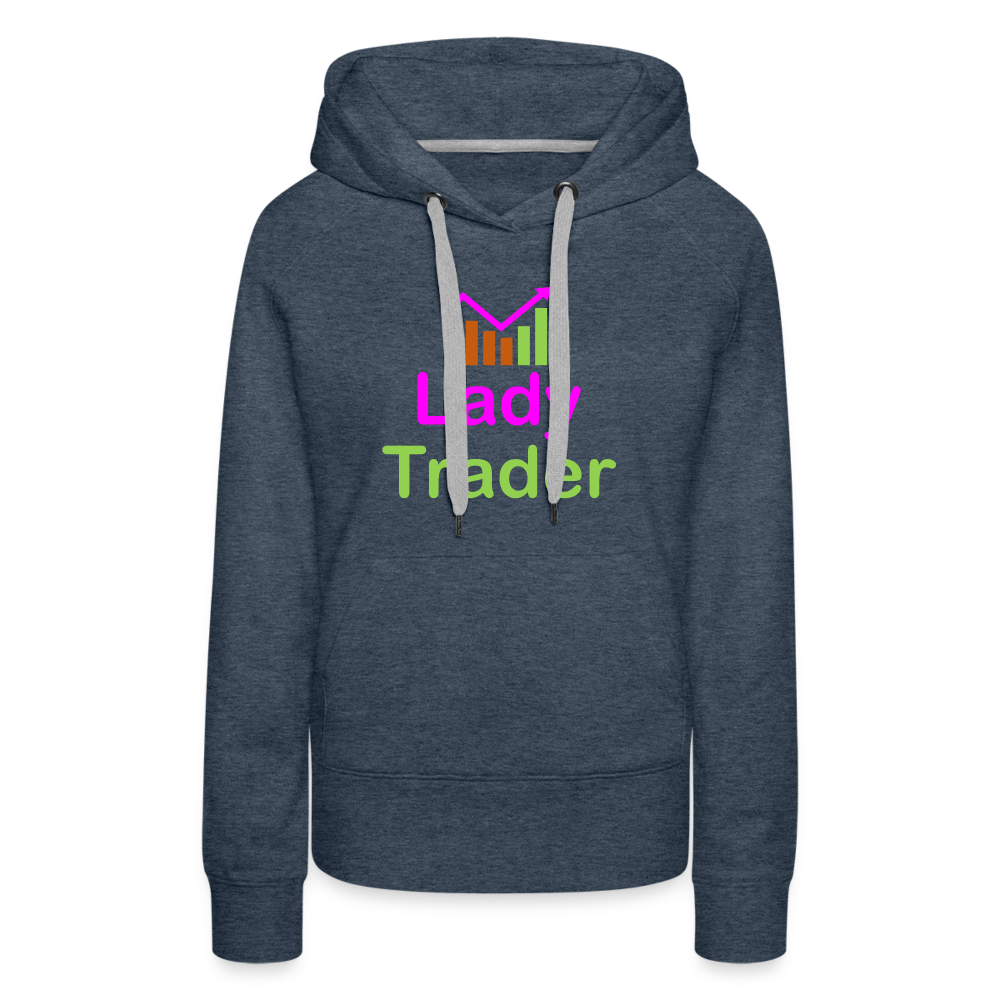 Lady Trader Women’s Premium Hoodie - heather denim