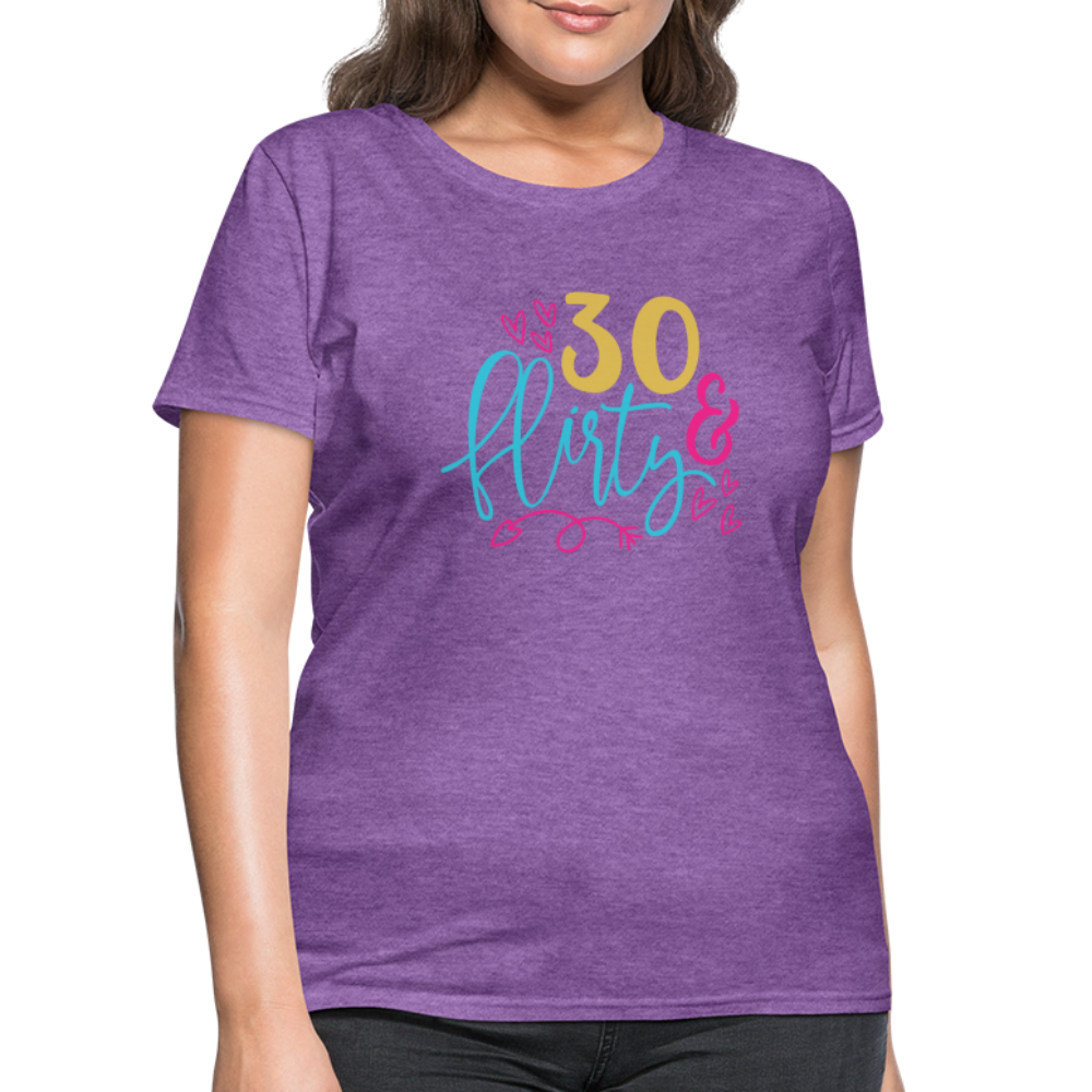 30 & Flirty Women's T-Shirt - purple heather
