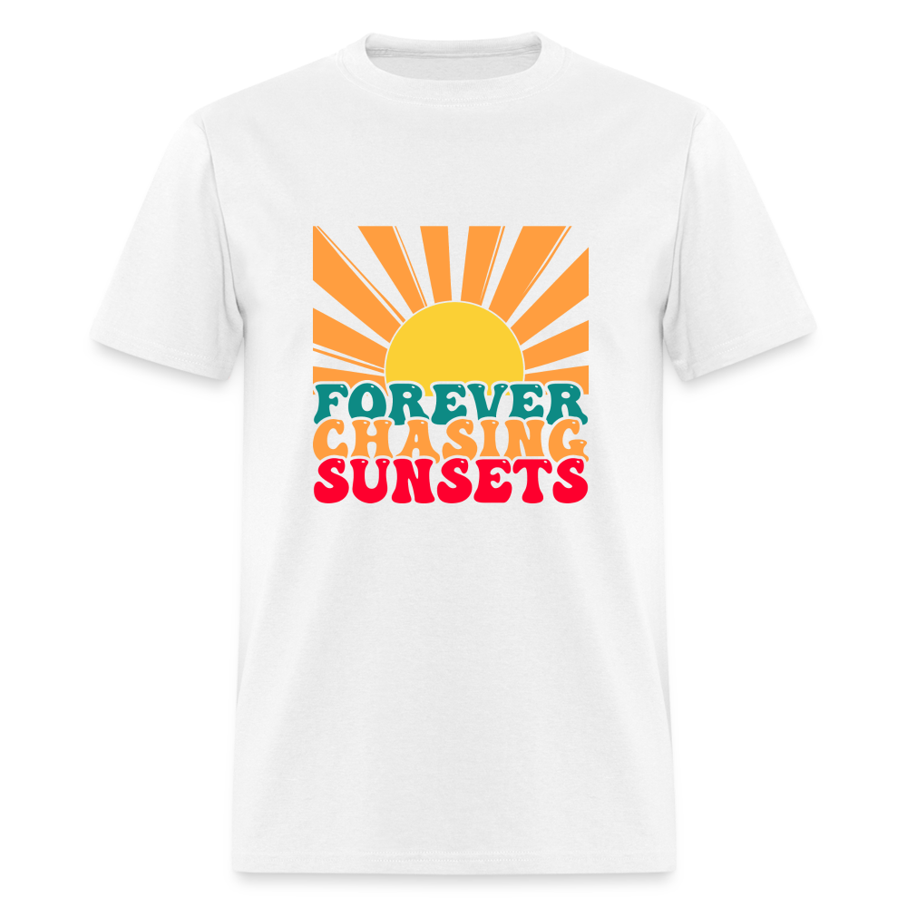 Forever Chasing Sunsets T-Shirt - white