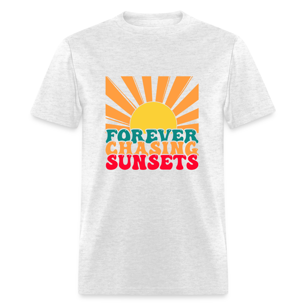 Forever Chasing Sunsets T-Shirt - light heather gray
