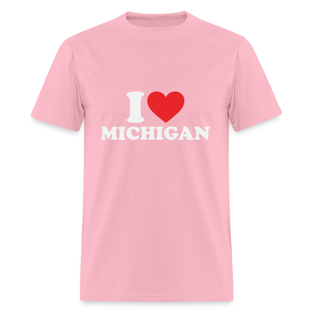 I Heart Michigan T-Shirt Color: pink