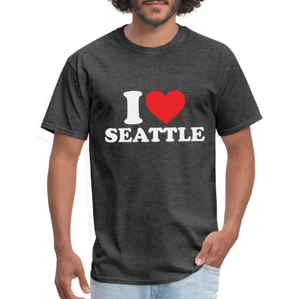 I Heart Seattle T-Shirt Color: heather black