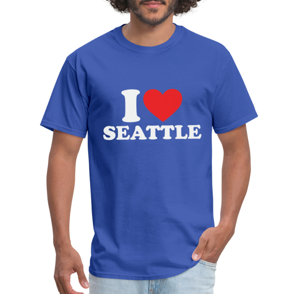 I Heart Seattle T-Shirt Color: royal blue