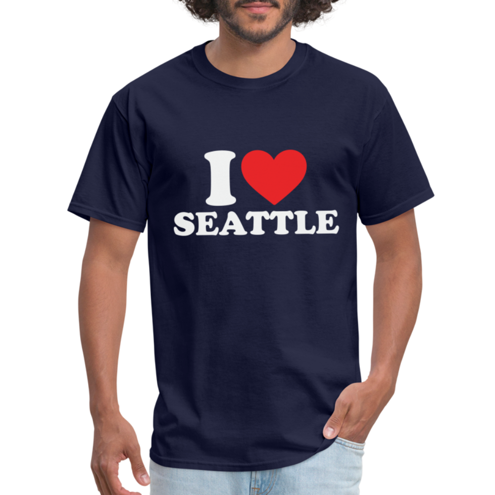I Heart Seattle T-Shirt Color: navy