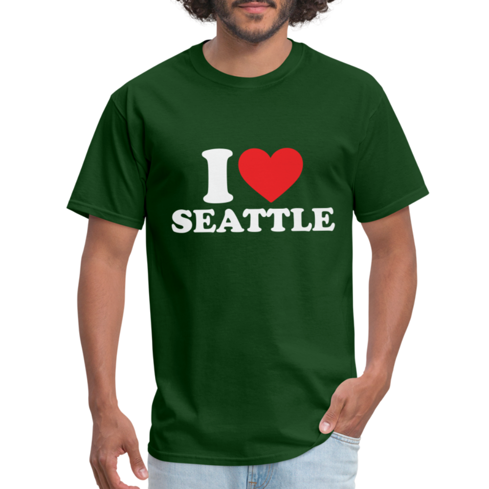 I Heart Seattle T-Shirt Color: forest green