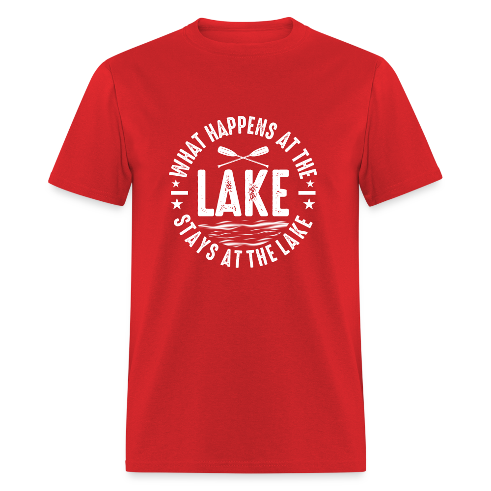What Happens At The Lake, Stays At The Lake T-Shirt Color: navy