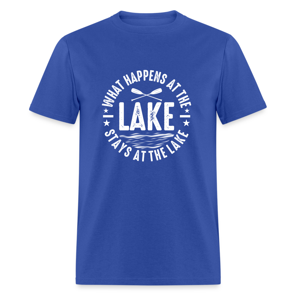 What Happens At The Lake, Stays At The Lake T-Shirt Color: navy
