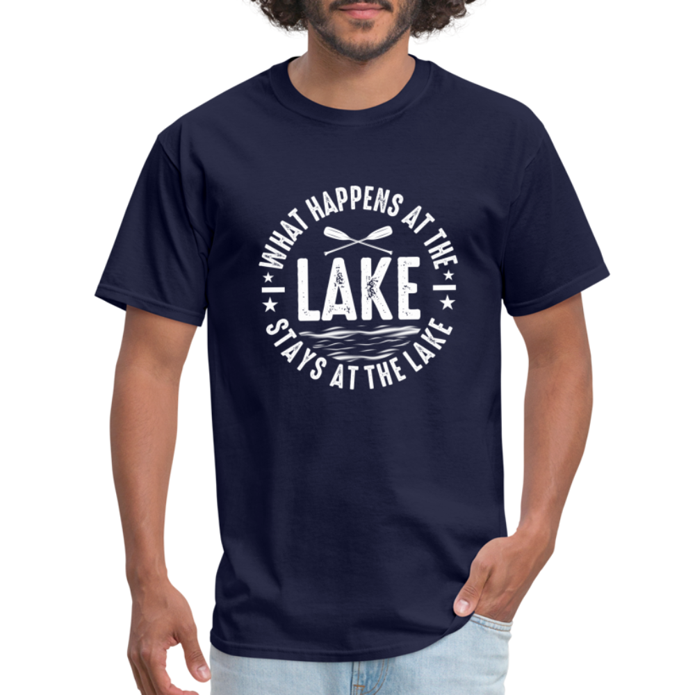 What Happens At The Lake, Stays At The Lake T-Shirt - navy