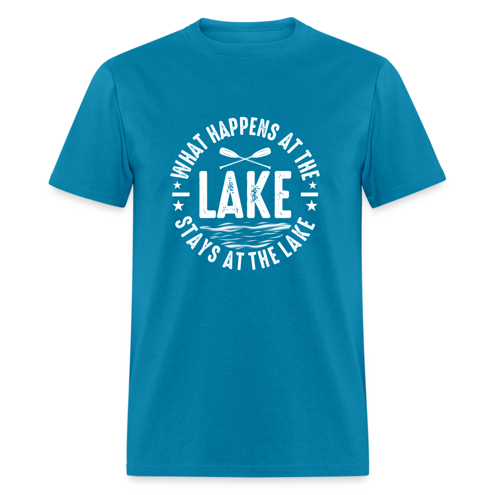 What Happens At The Lake, Stays At The Lake T-Shirt Color: navy