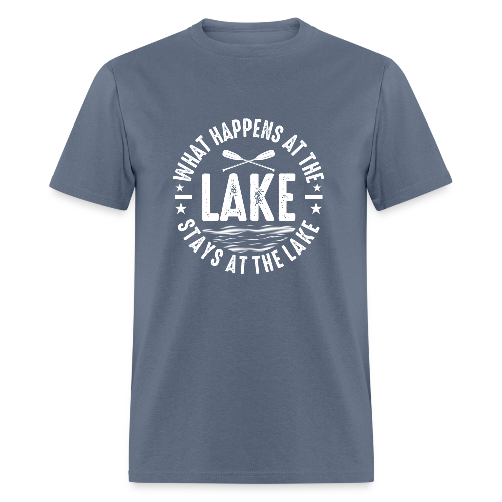 What Happens At The Lake, Stays At The Lake T-Shirt Color: navy