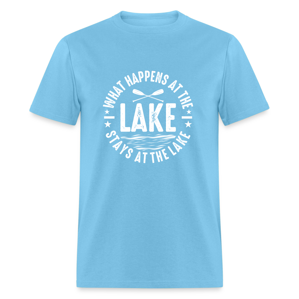 What Happens At The Lake, Stays At The Lake T-Shirt Color: navy