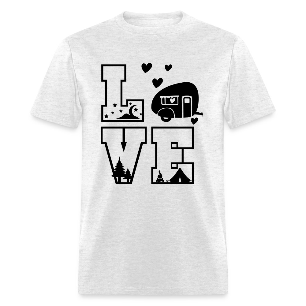 LOVE Camping T-Shirt - light heather gray