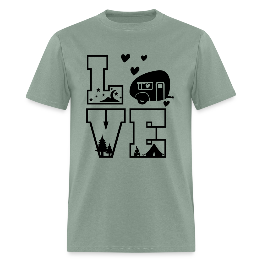 LOVE Camping T-Shirt - sage