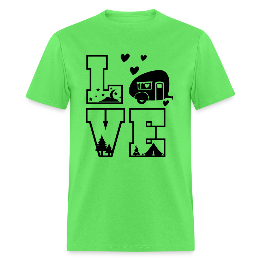 LOVE Camping T-Shirt - kiwi