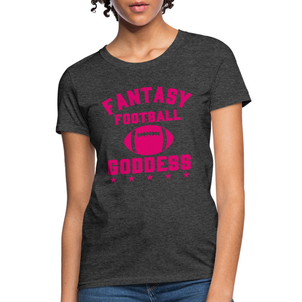 Fantasy Football Goddess T-Shirt - heather black