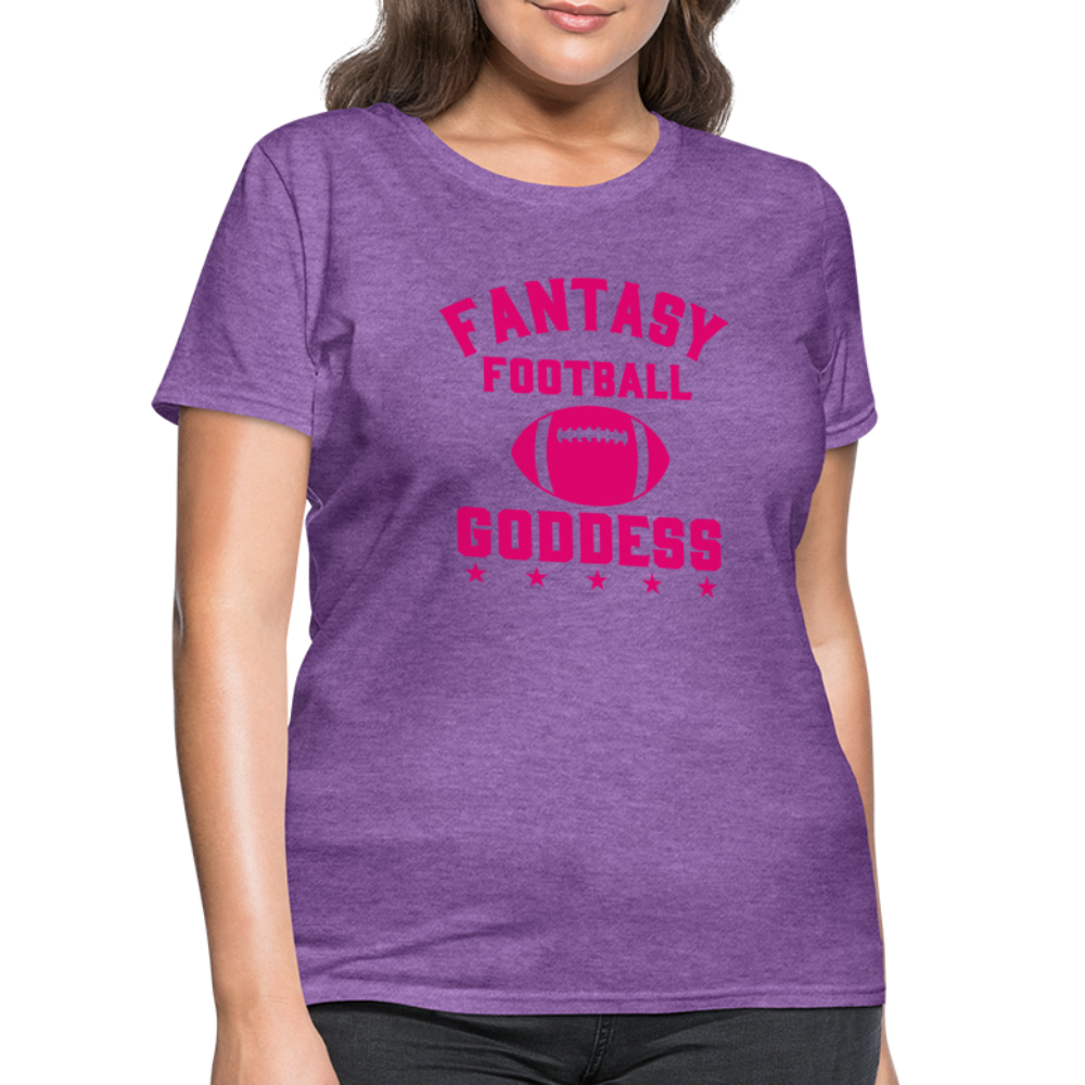 Fantasy Football Goddess T-Shirt - purple heather