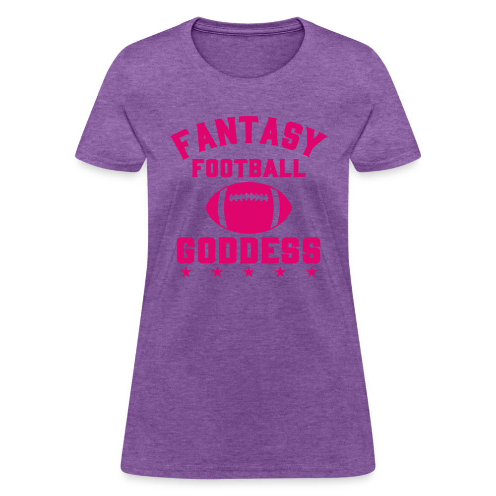 Fantasy Football Goddess T-Shirt - purple heather