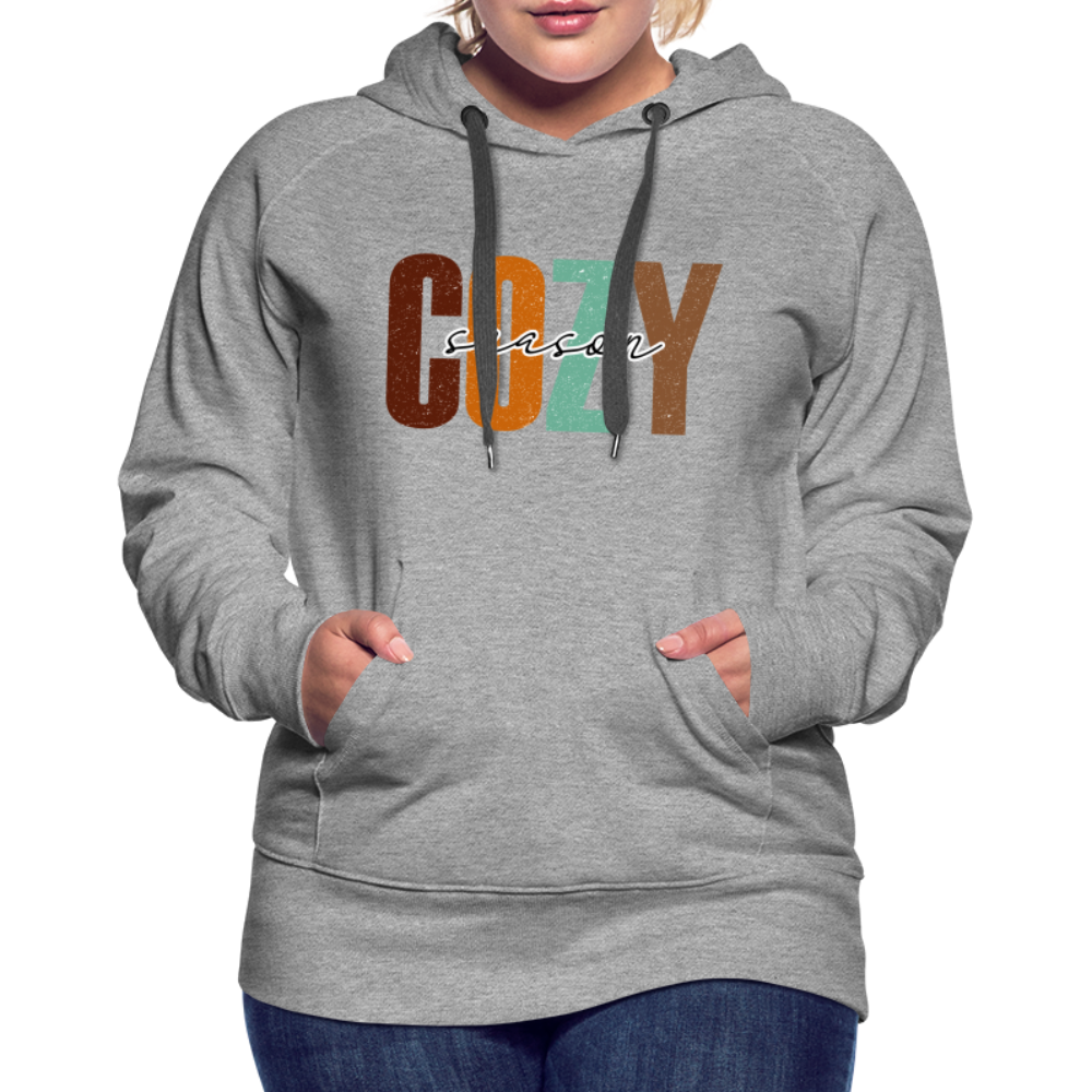 Cozy Season Women’s Premium Hoodie - heather grey