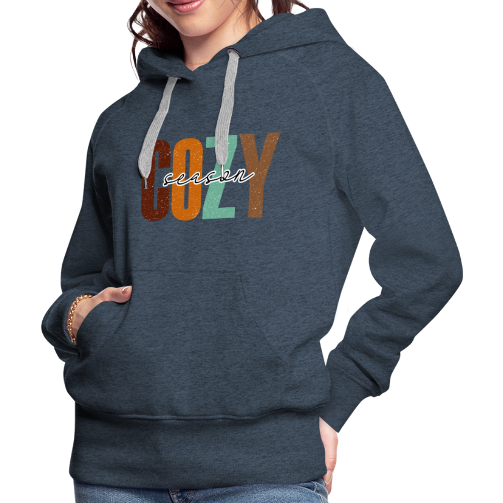 Cozy Season Women’s Premium Hoodie - heather denim