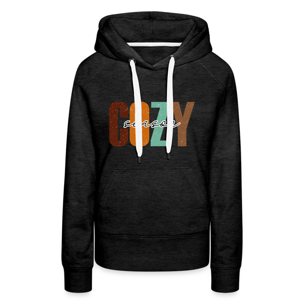 Cozy Season Women’s Premium Hoodie - charcoal grey