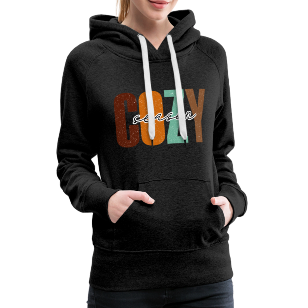 Cozy Season Women’s Premium Hoodie - charcoal grey