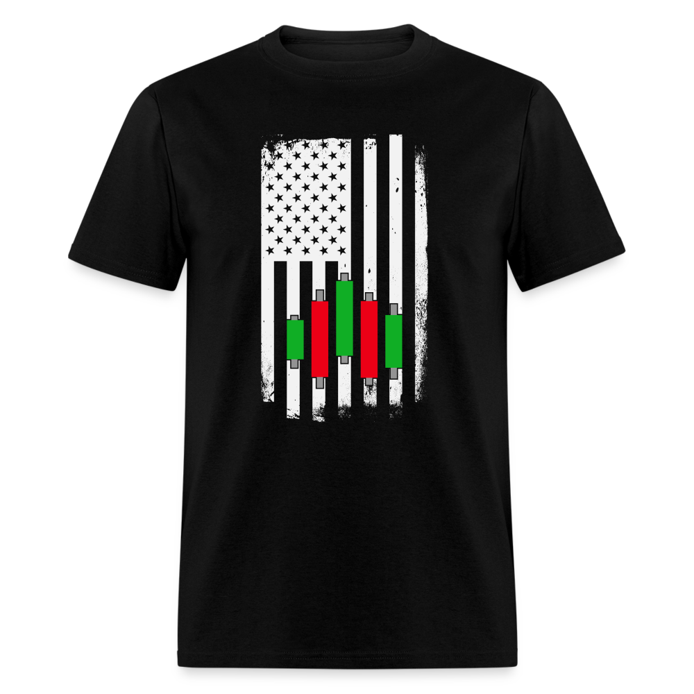 Candlestick Flag T-Shirt - black