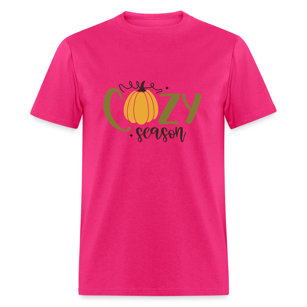 Cozy Season T-Shirt - fuchsia