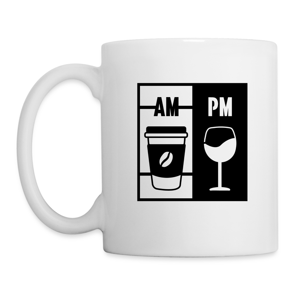Coffee AM Wine PM Coffee Mug Color: One Size