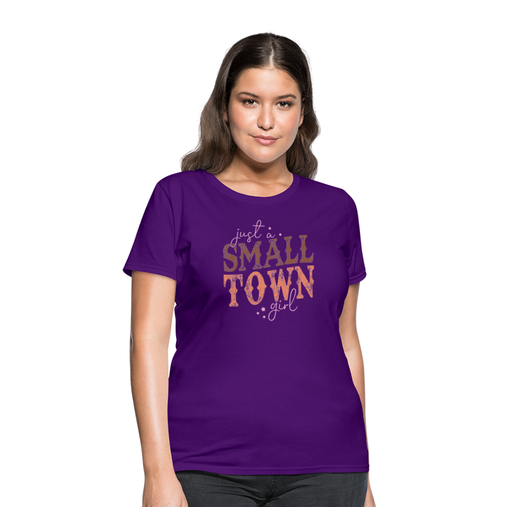 Just A Small Town Girl T-Shirt - purple