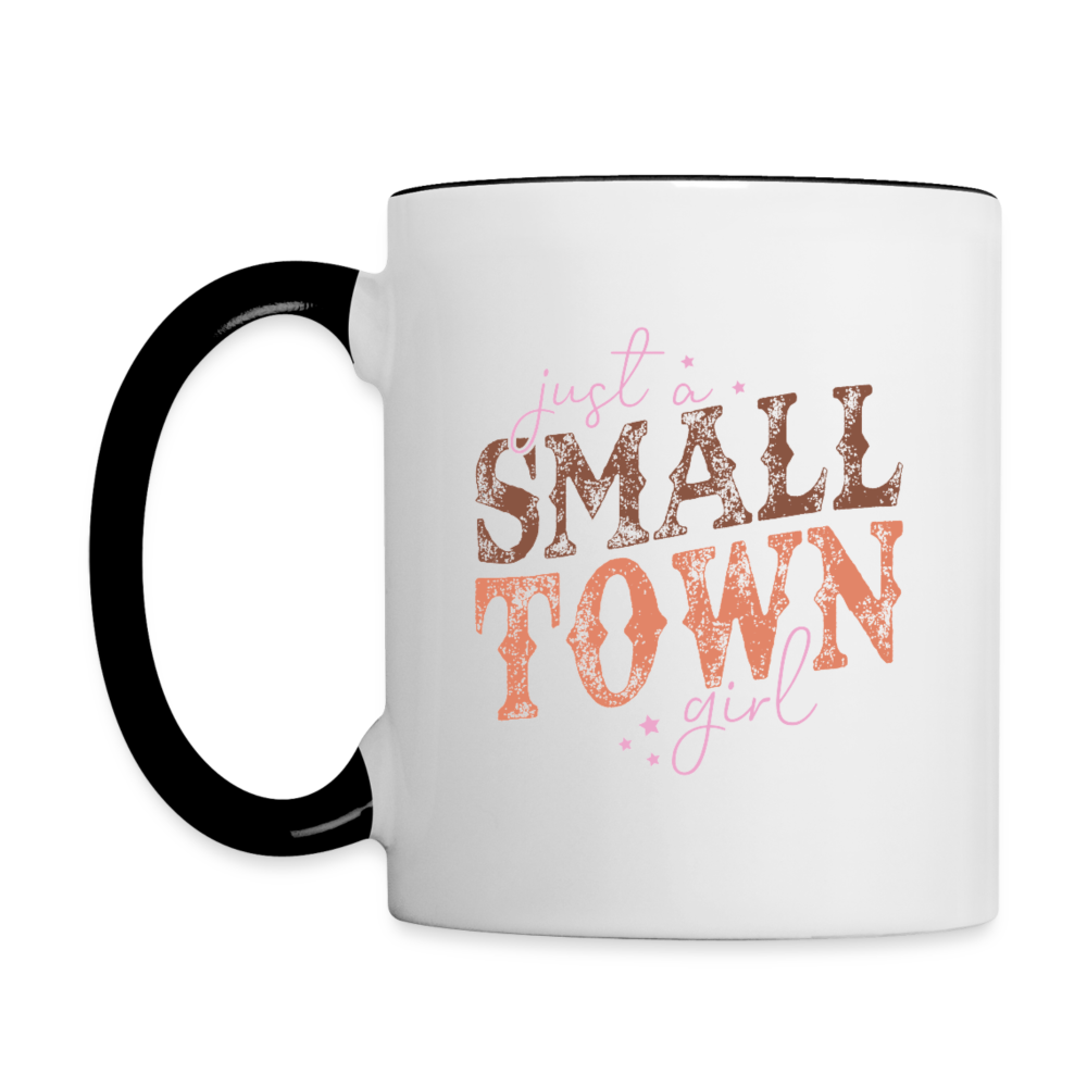 Just A Small Town Girl Coffee Mug Color: white/black