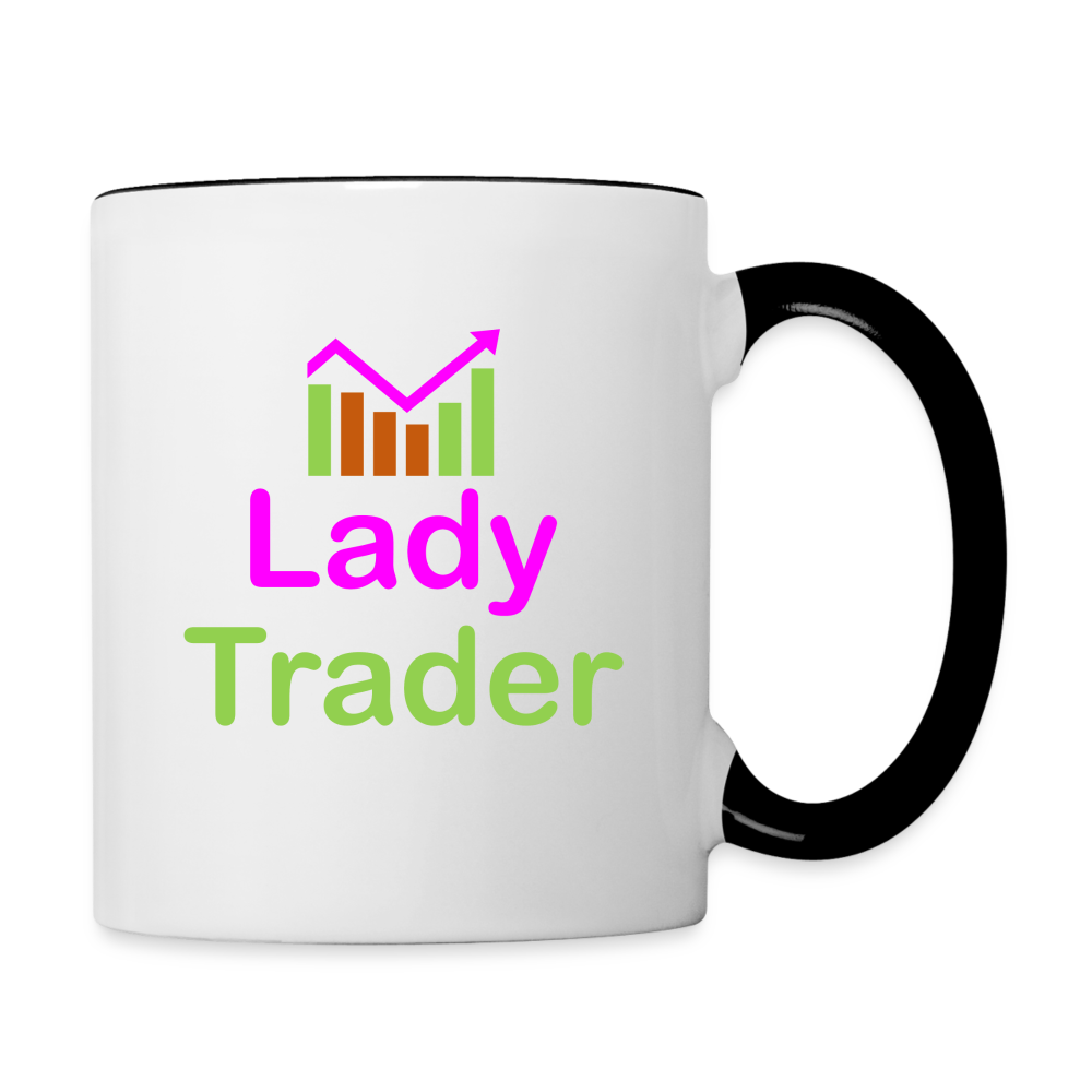 Lady Trader Coffee Mug - white/black