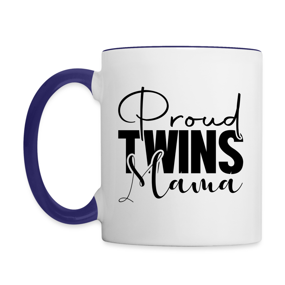 Proud Twins Mama Coffee Mug Color: white/black