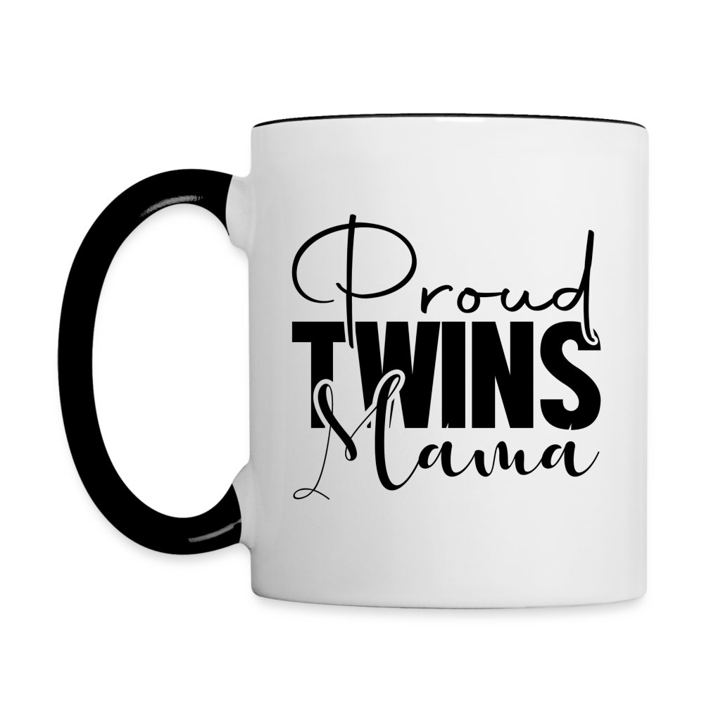 Proud Twins Mama Coffee Mug Color: white/black