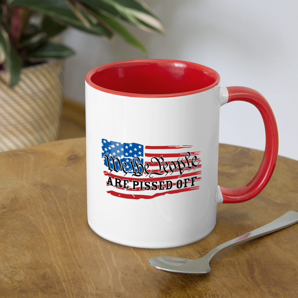 We The People Are Pissed Off Coffee Mug Color: white/black