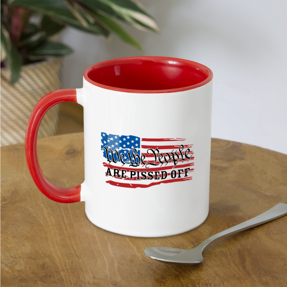 We The People Are Pissed Off Coffee Mug Color: white/black