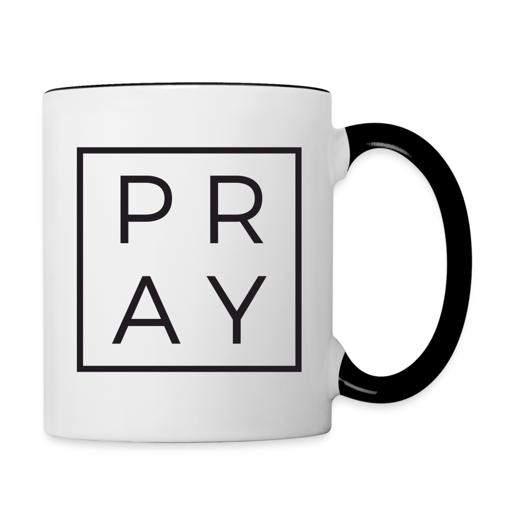 Pray Coffee Mug - white/black