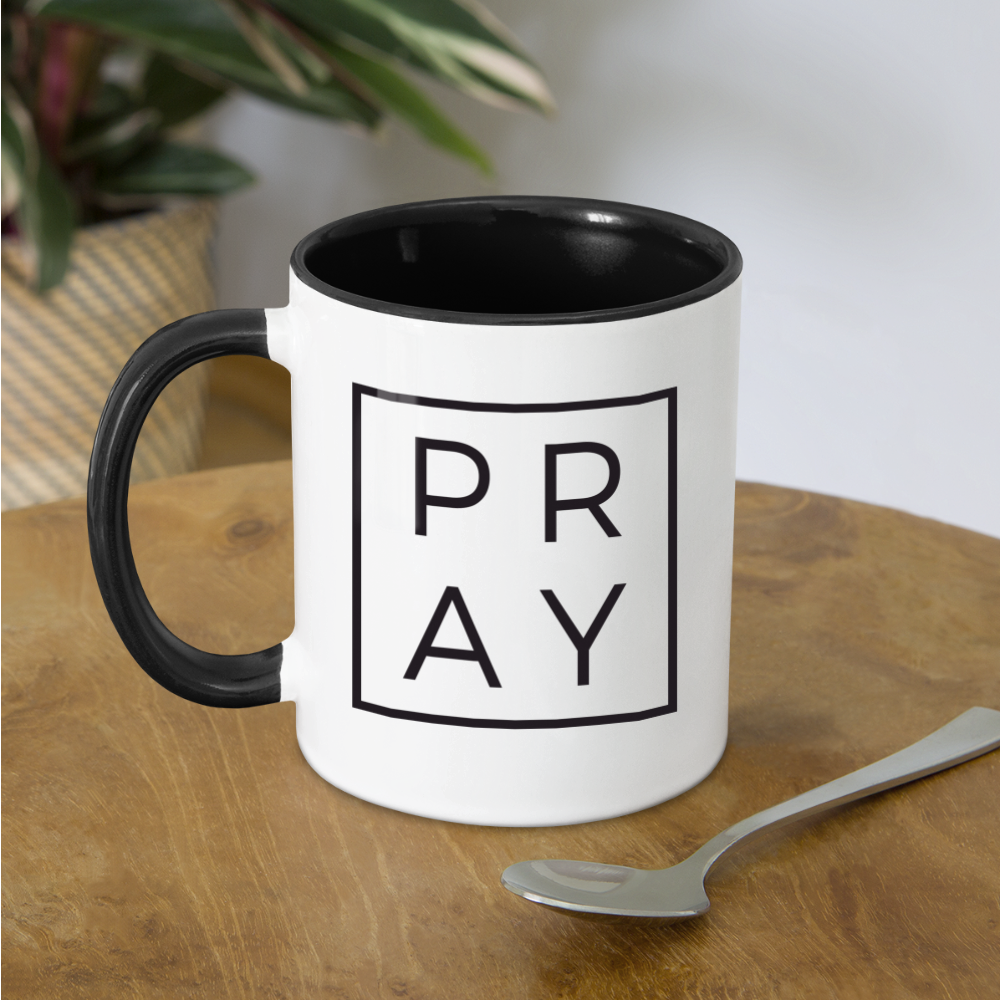 Pray Coffee Mug Color: white/black