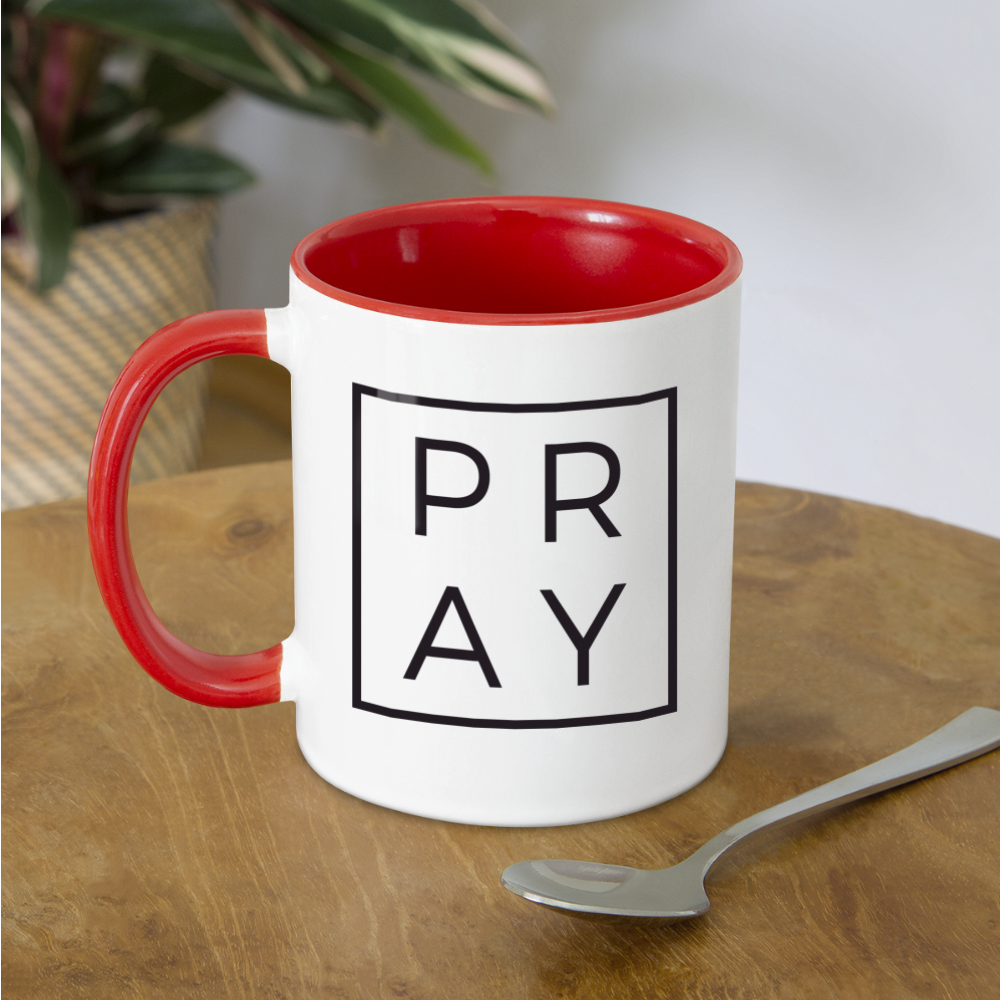 Pray Coffee Mug Color: white/black