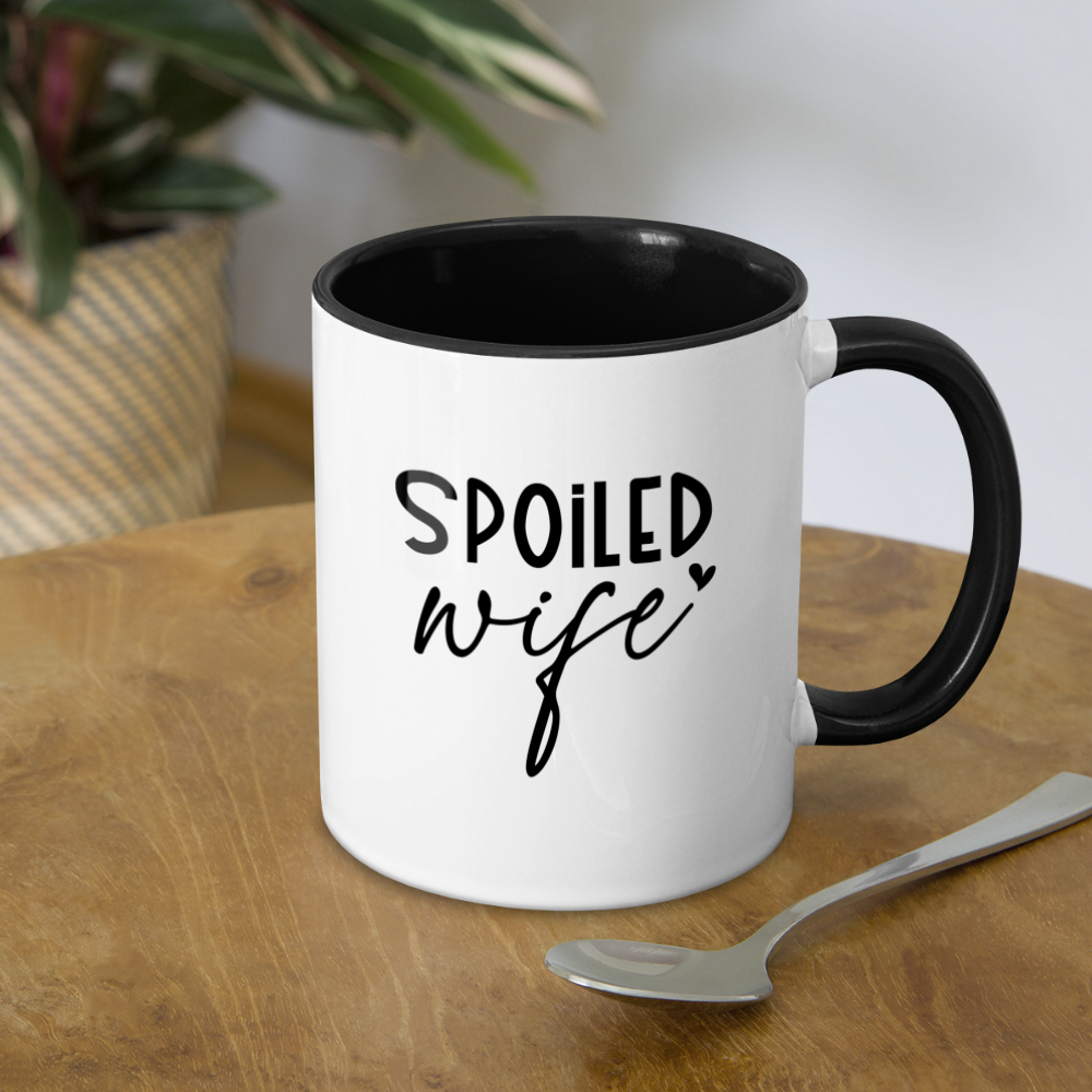 Spoiled Wife Coffee Mug - white/black