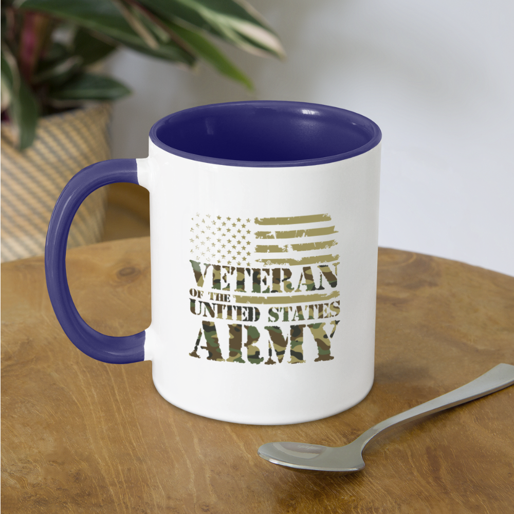Veteran of the United States Army Coffee Mug Color: white/black