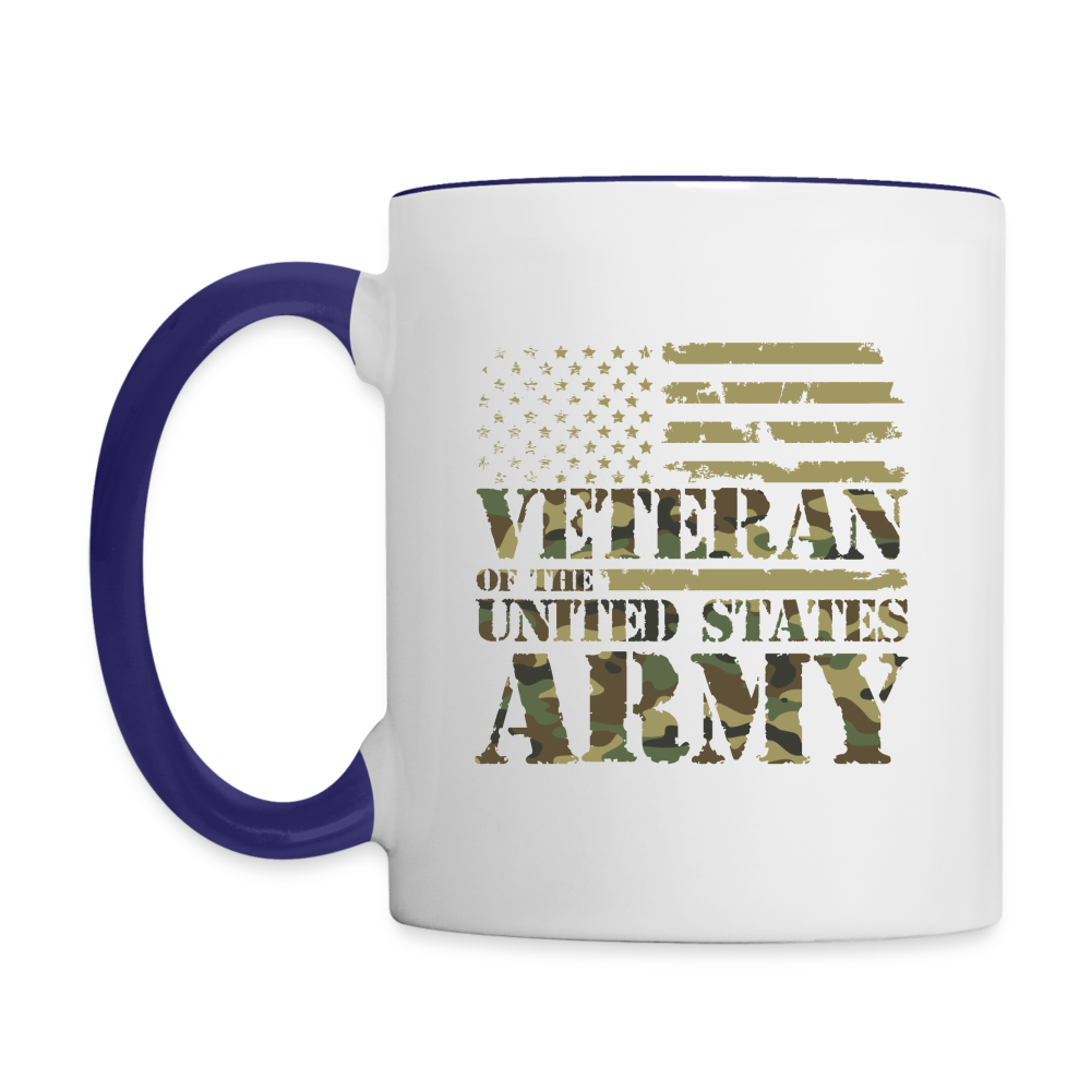 Veteran of the United States Army Coffee Mug Color: white/black