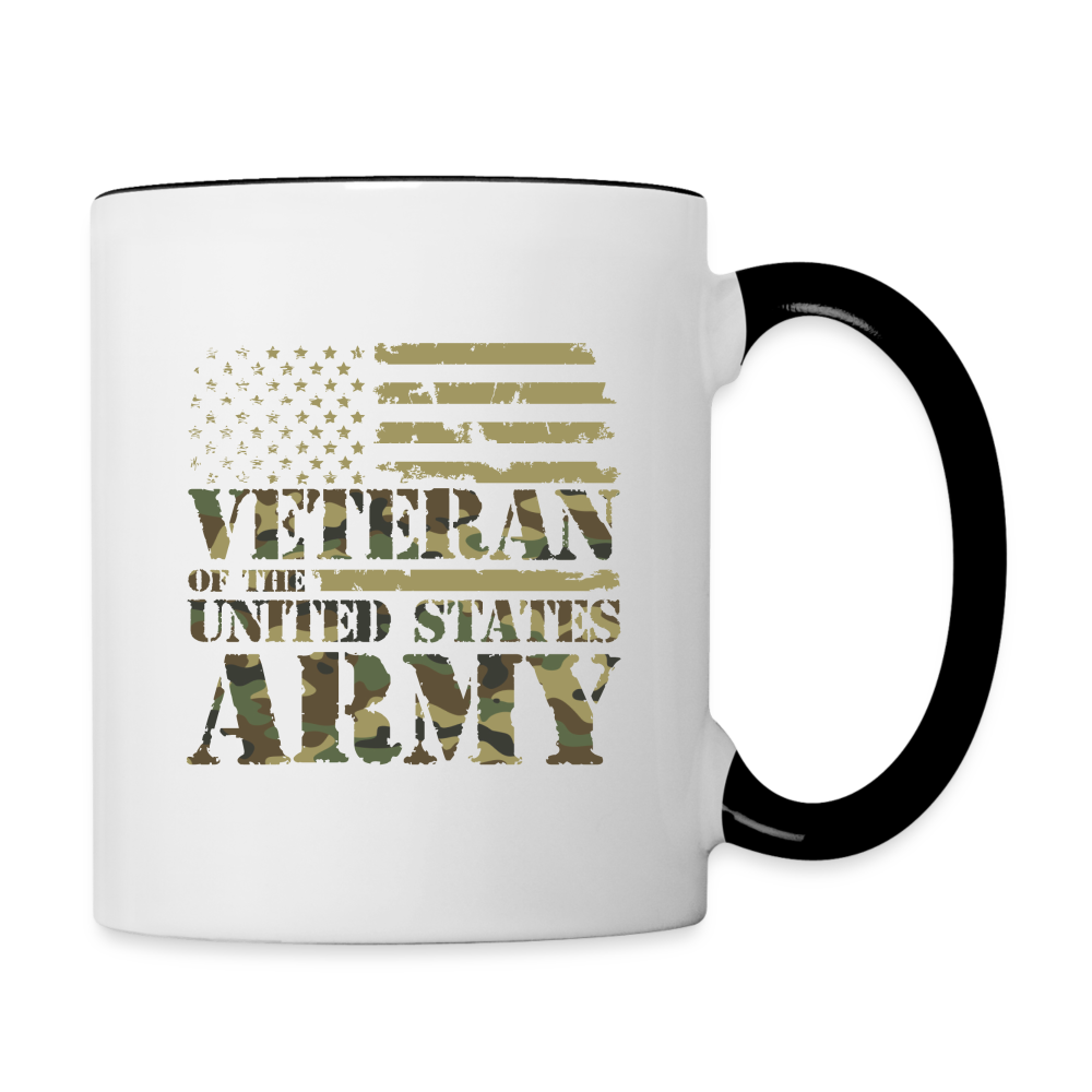Veteran of the United States Army Coffee Mug - white/black