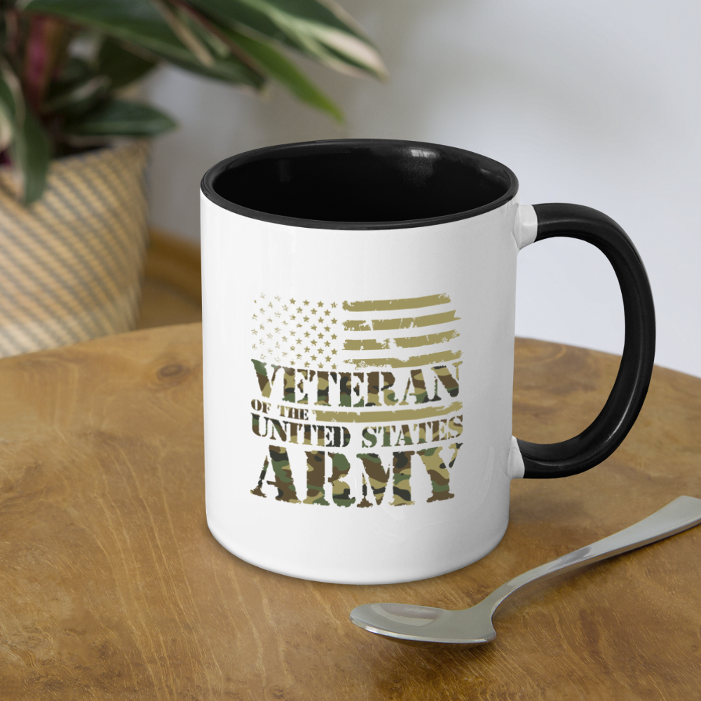 Veteran of the United States Army Coffee Mug - white/black