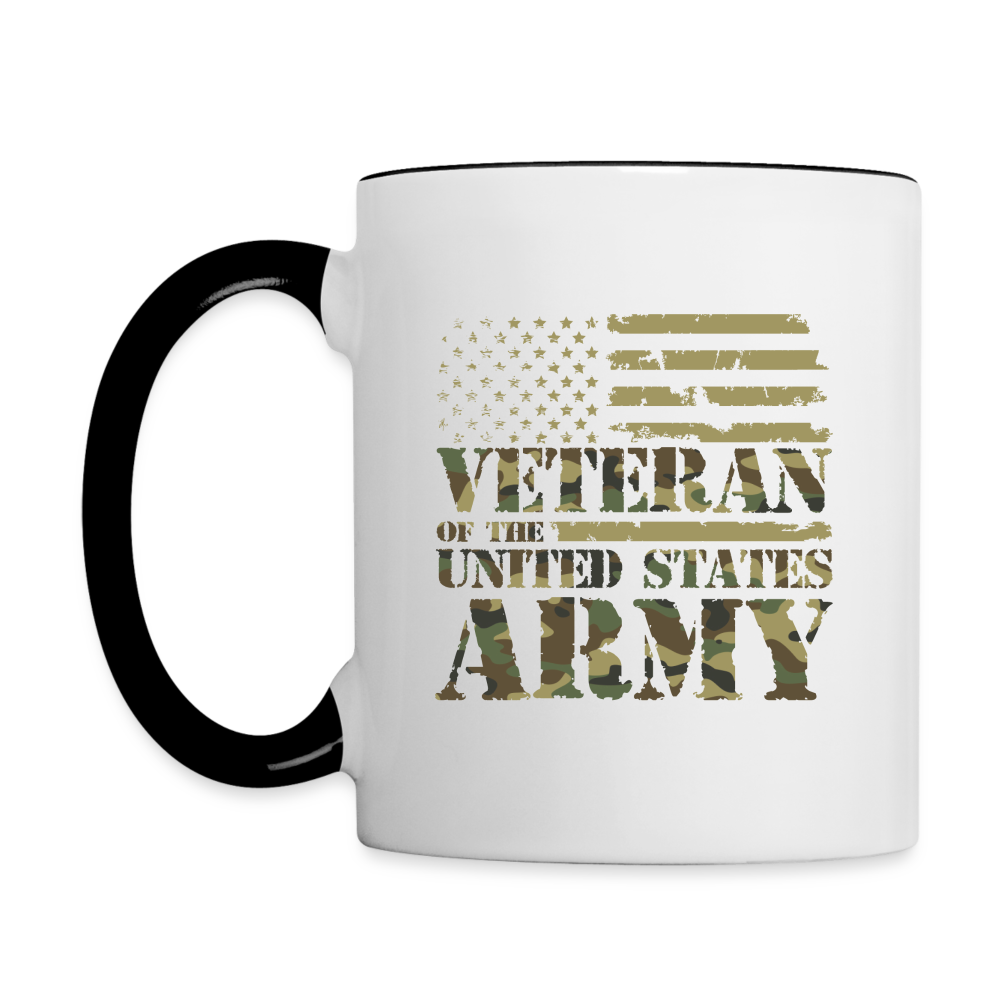 Veteran of the United States Army Coffee Mug Color: white/black