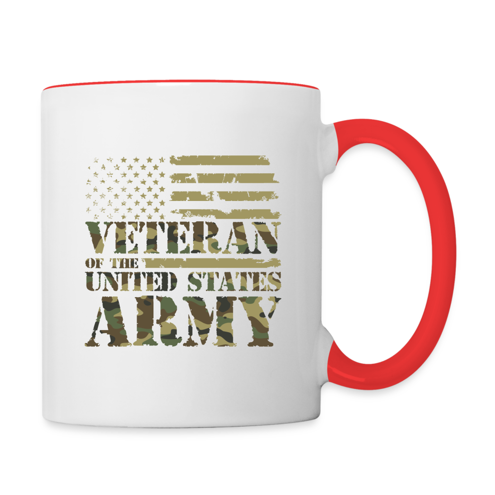 Veteran of the United States Army Coffee Mug Color: white/black