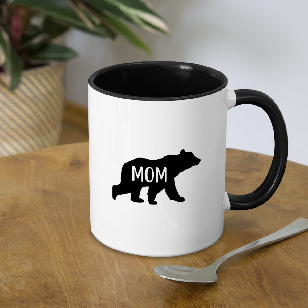 Mom Bear Coffee Mug - white/black