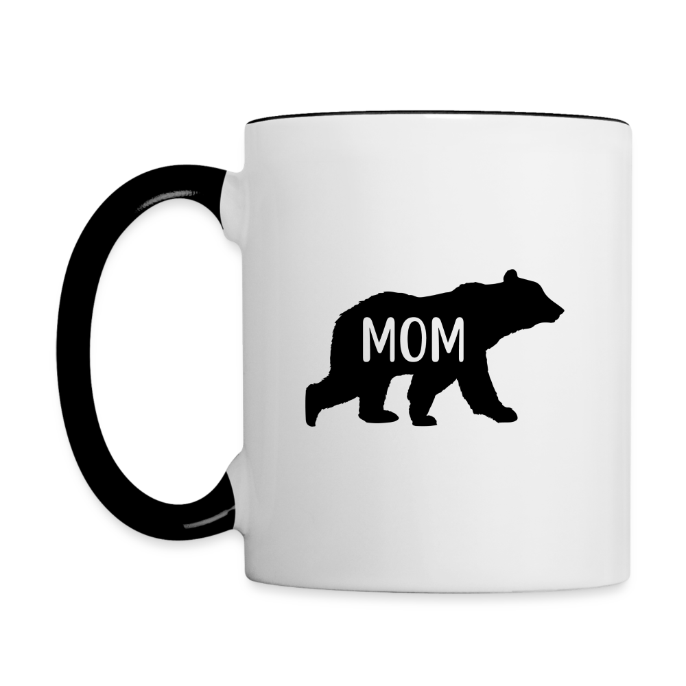 Mom Bear Coffee Mug Color: white/black
