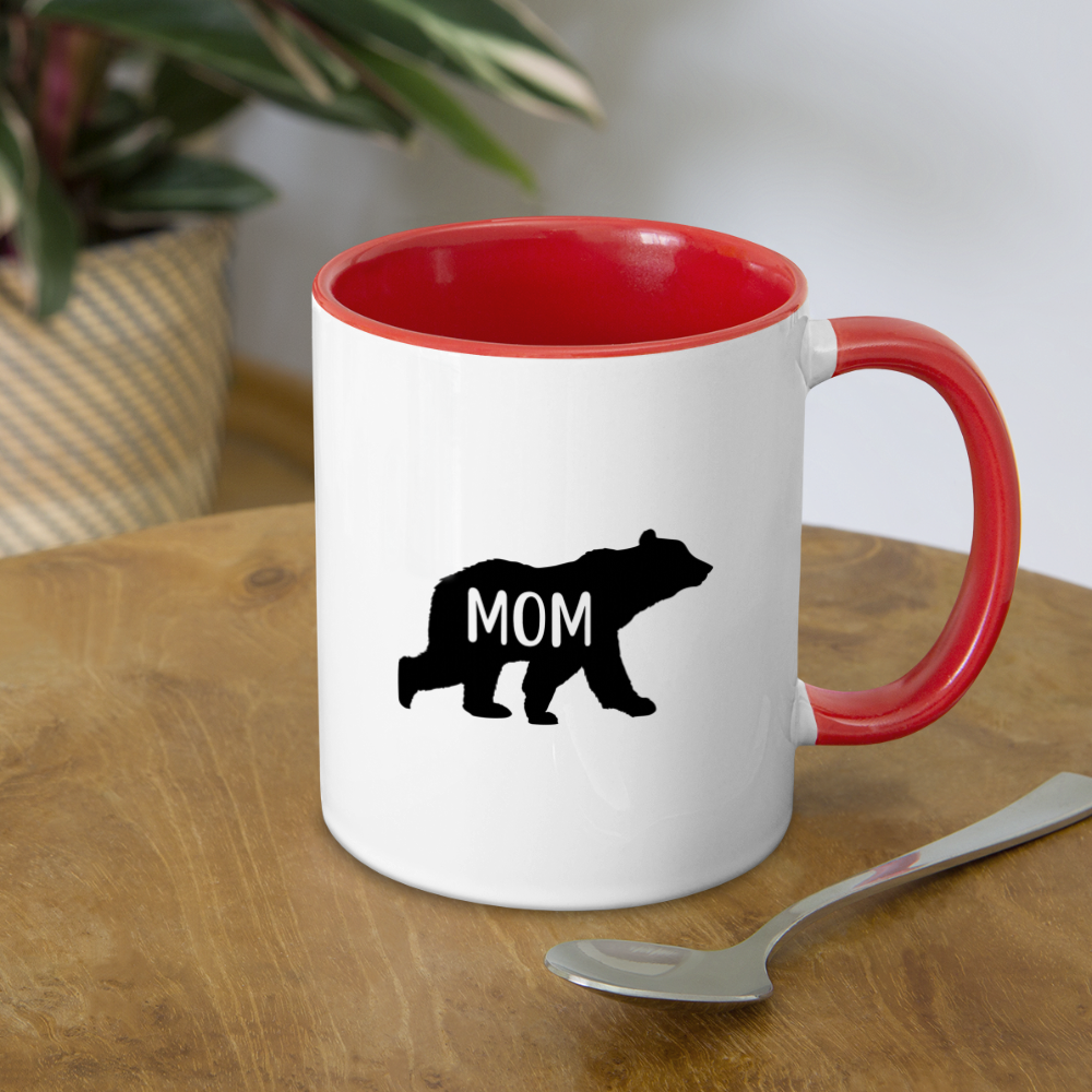 Mom Bear Coffee Mug Color: white/black